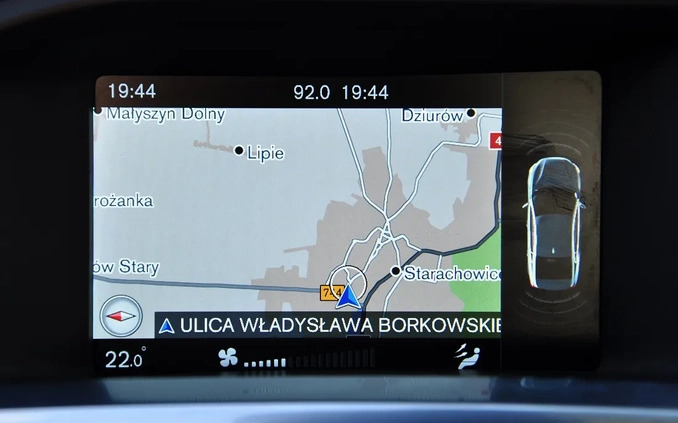 Volvo V60 cena 52400 przebieg: 219000, rok produkcji 2015 z Starachowice małe 667